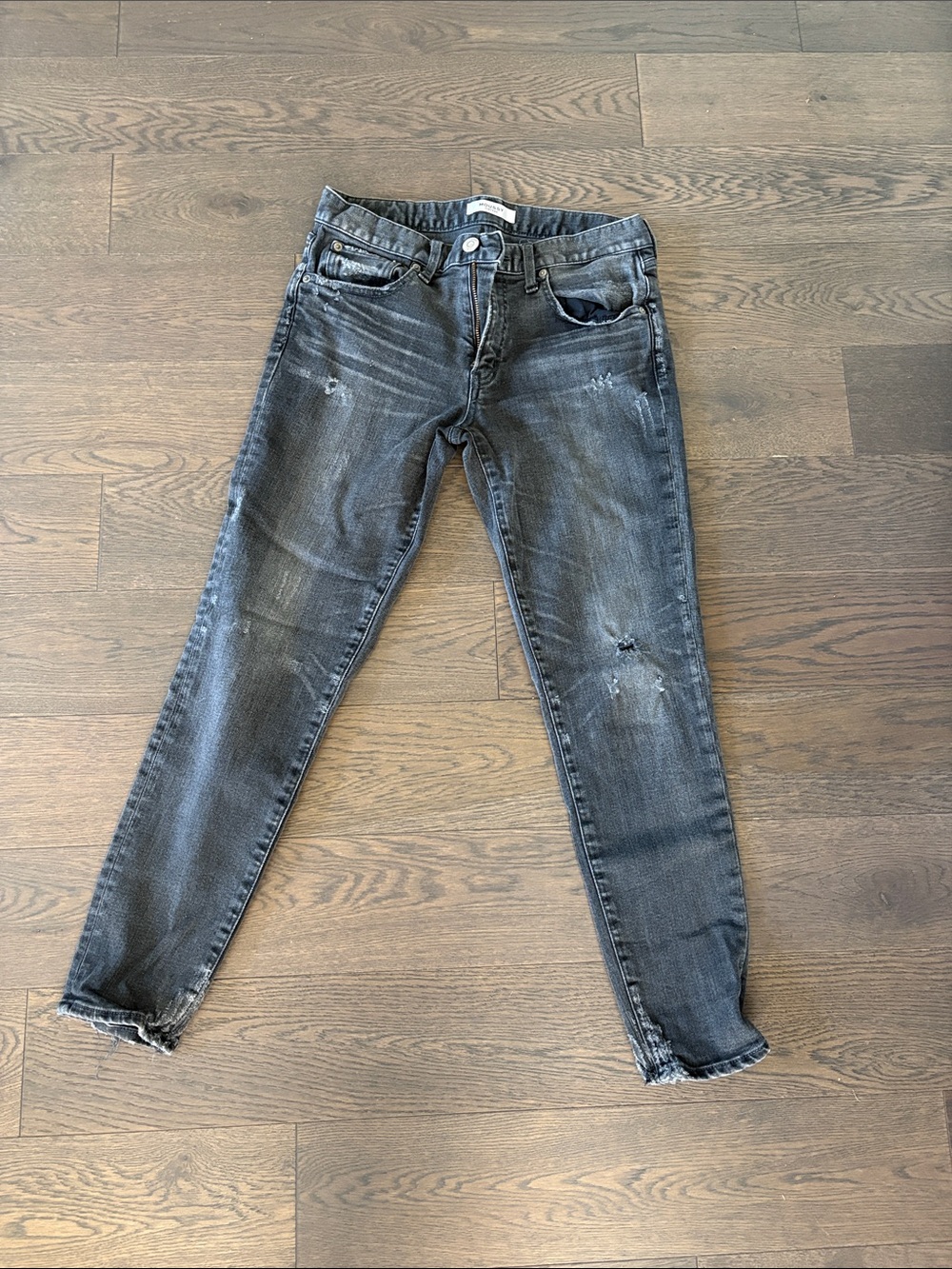 Moussy VINTAGE | Velma Distressed stretch Skinny Jeans in black size 28